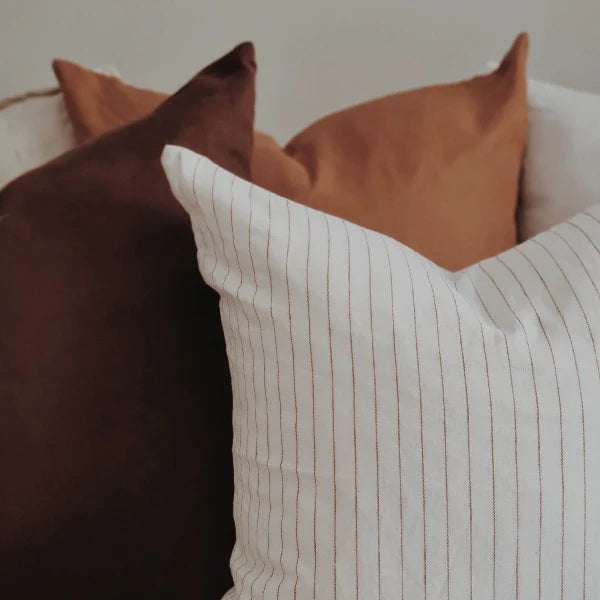Linen Cushion - Clay Stripe | STANDARD