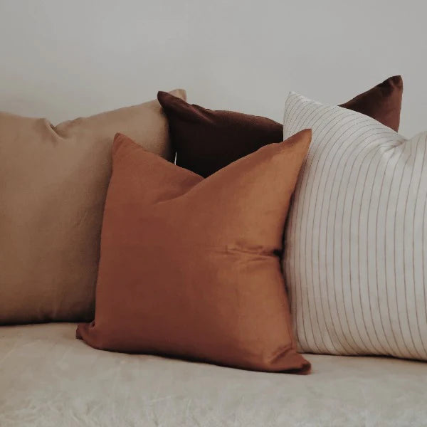 Linen Cushion - Chestnut | EURO