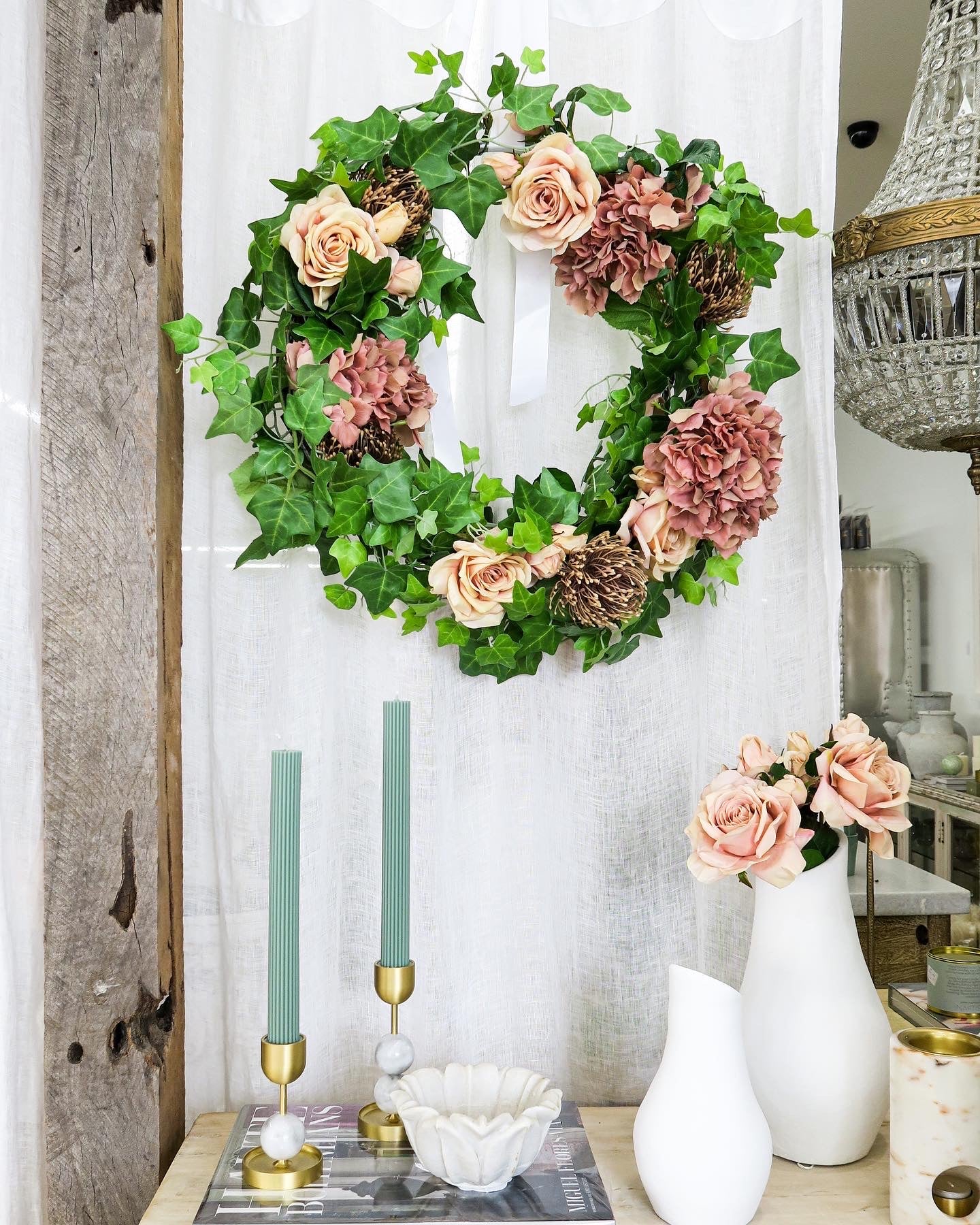 Floral Christmas Wreath | Artificial