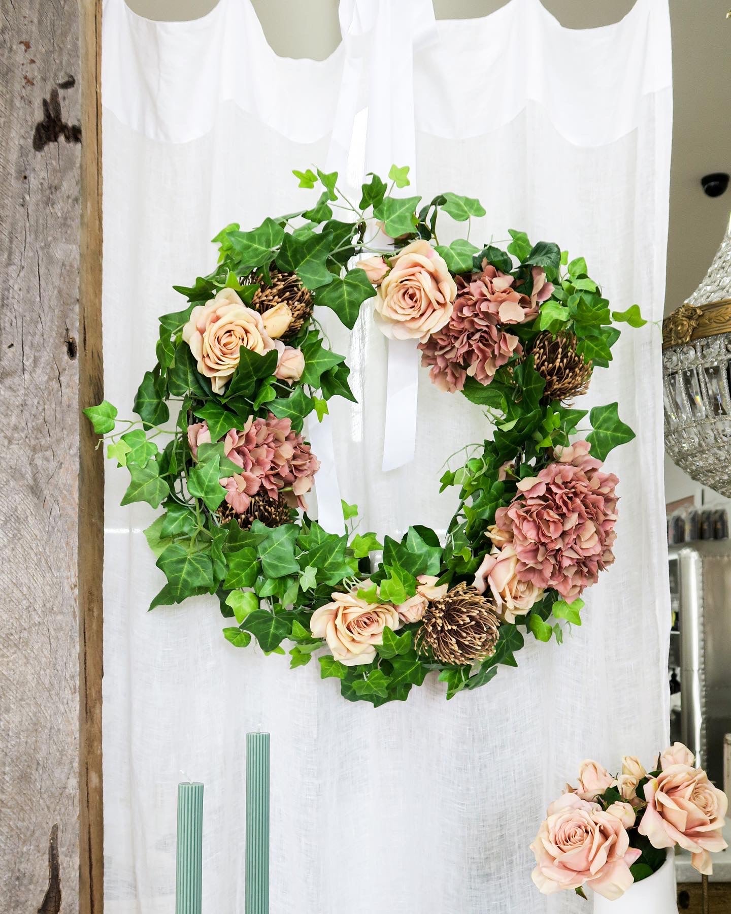 Floral Christmas Wreath | Artificial