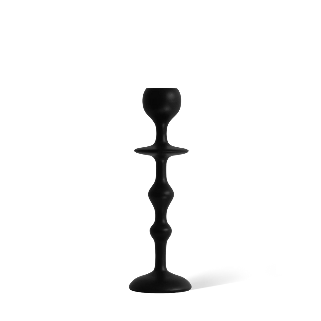 Infinity Candle Holder - Black Medium