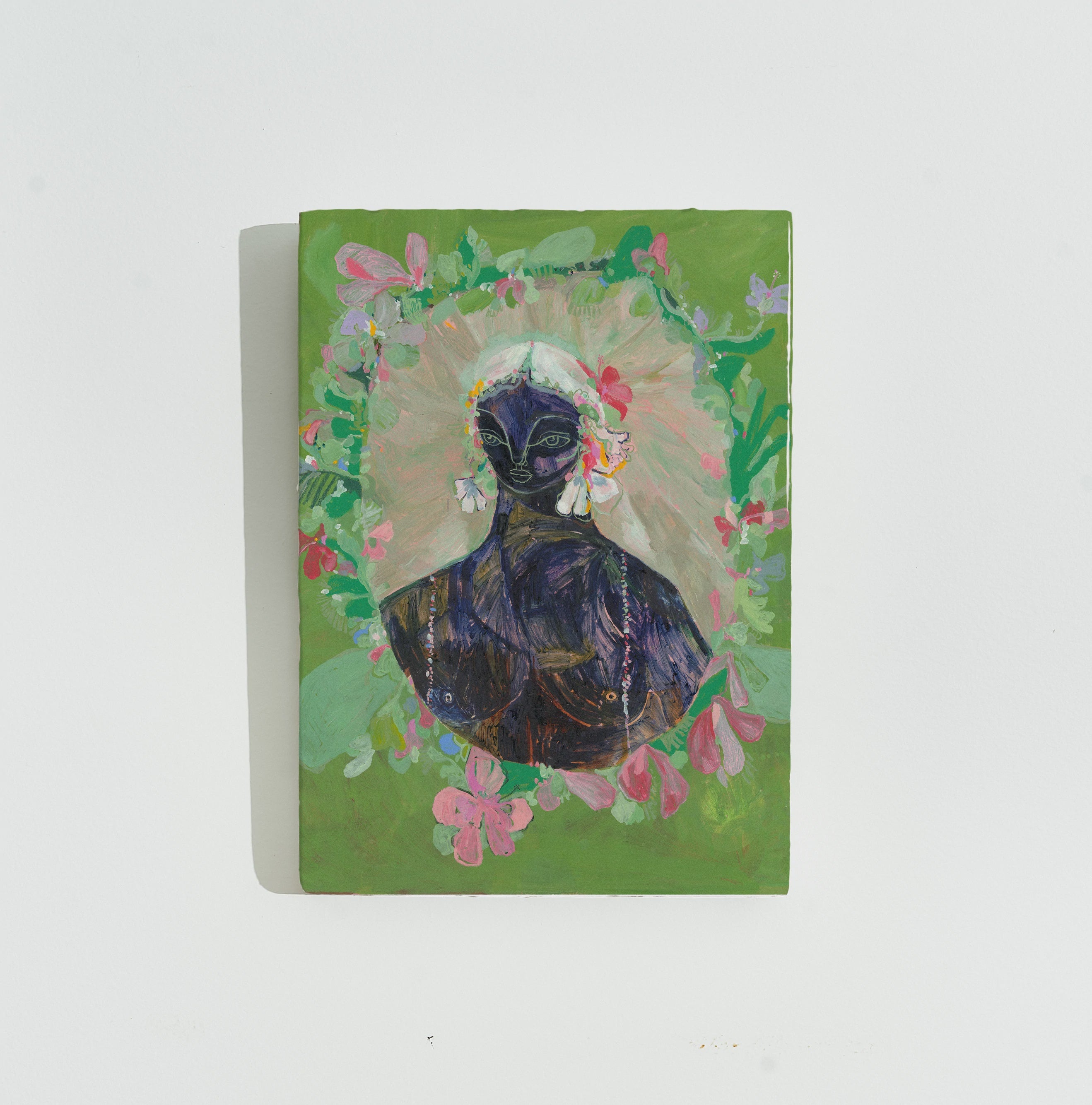 Indigo Flower Tile - Large