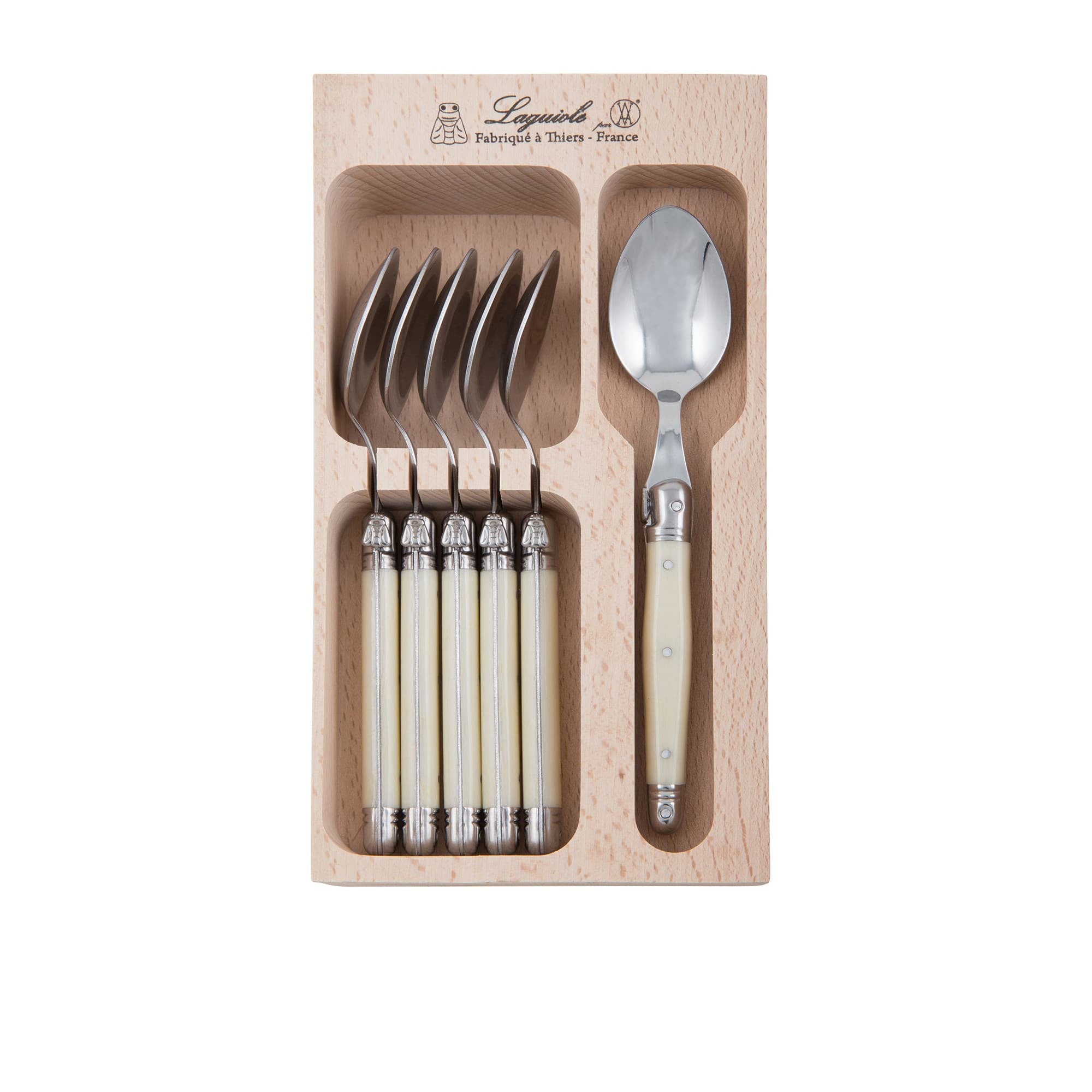 Debutant Teaspoons Ivory Set of 6