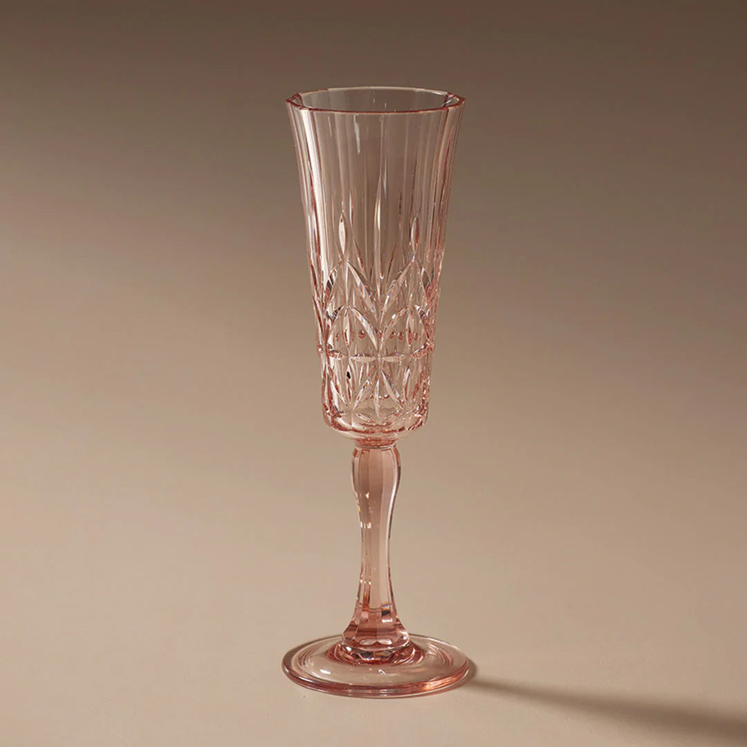 Pavilion Acrylic Champagne Flute - Pale Pink