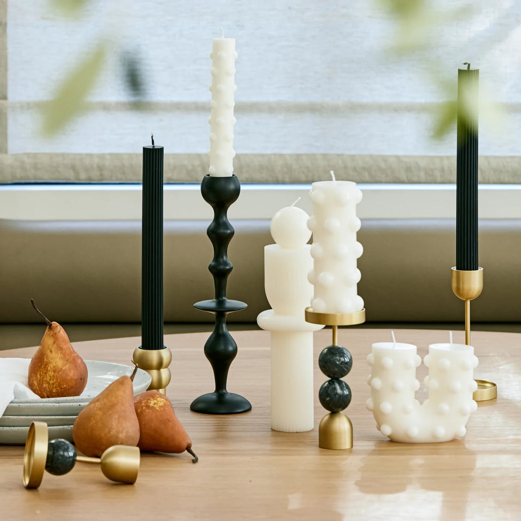 Infinity Candle Holder - Black Large