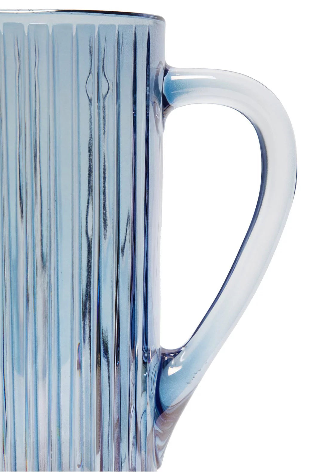 Blue Ridged Pitcher Glass Prestige