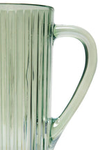 Green Ridged Pitcher Glass Prestige
