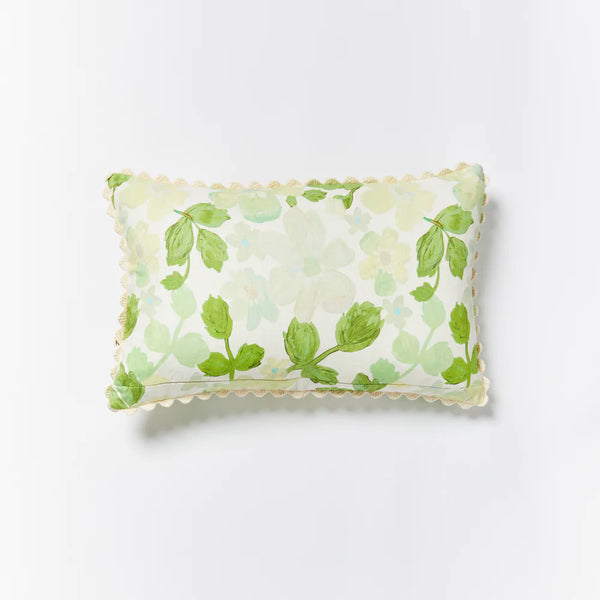 Mini Pastel Floral Green Cushion 60x40cm