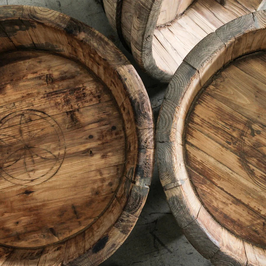 Antique Chinese Wash Basin Round