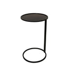 Black Circle Couch Side Table