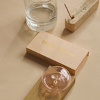 Glass Vessel Incense Holder | Pink