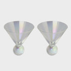 Aura Iridescent Martini Glasses - Set of 2