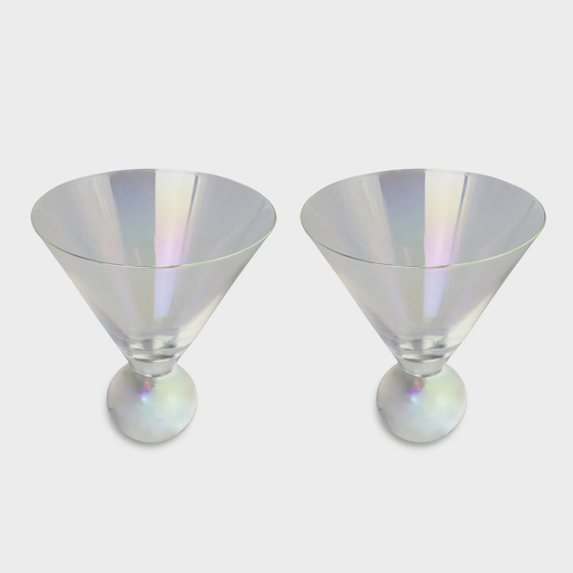 Aura Iridescent Martini Glasses - Set of 2