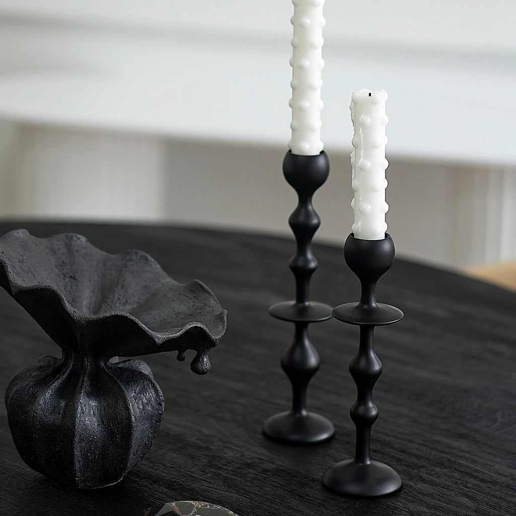 Infinity Candle Holder - Black Large