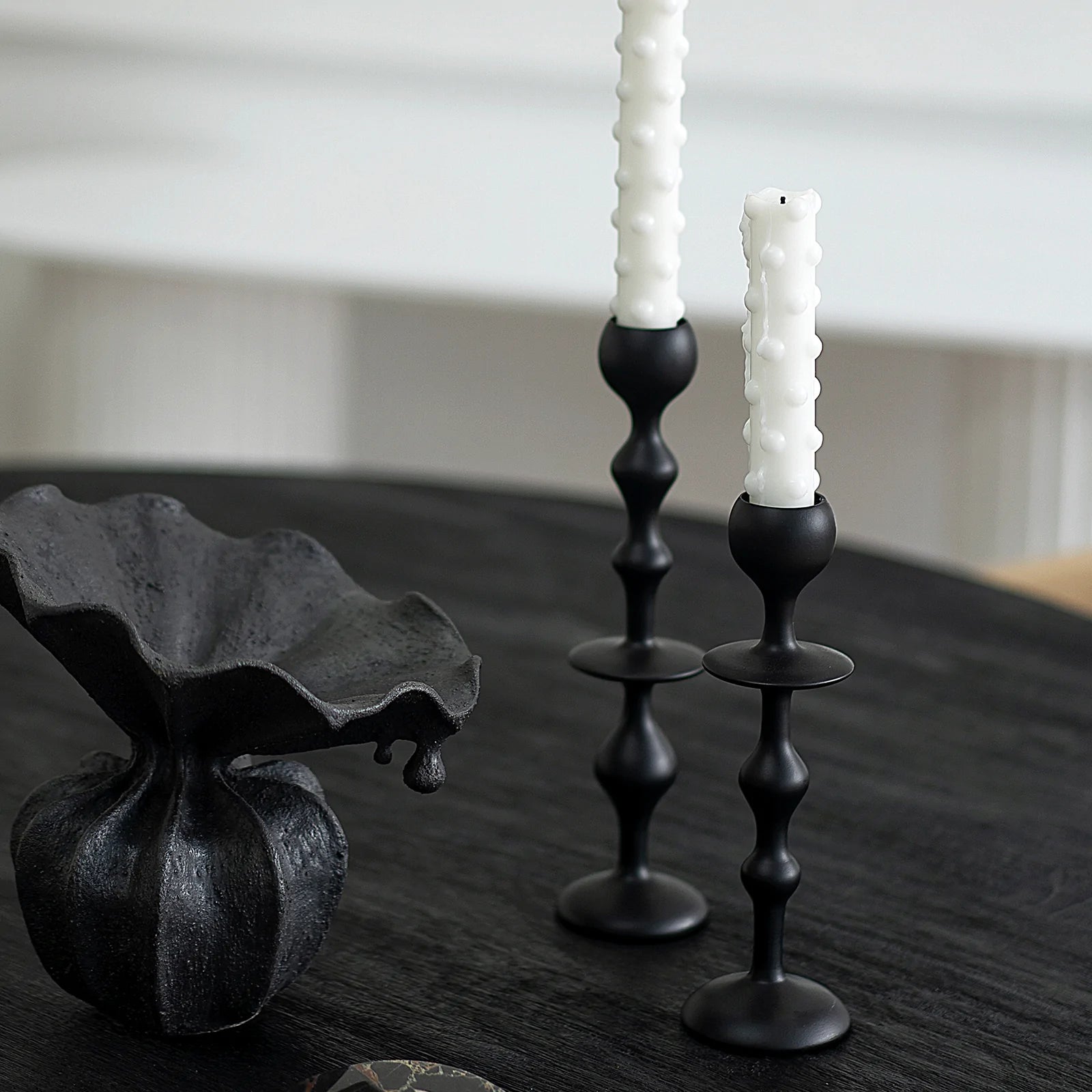 Infinity Candle Holder - Black Large
