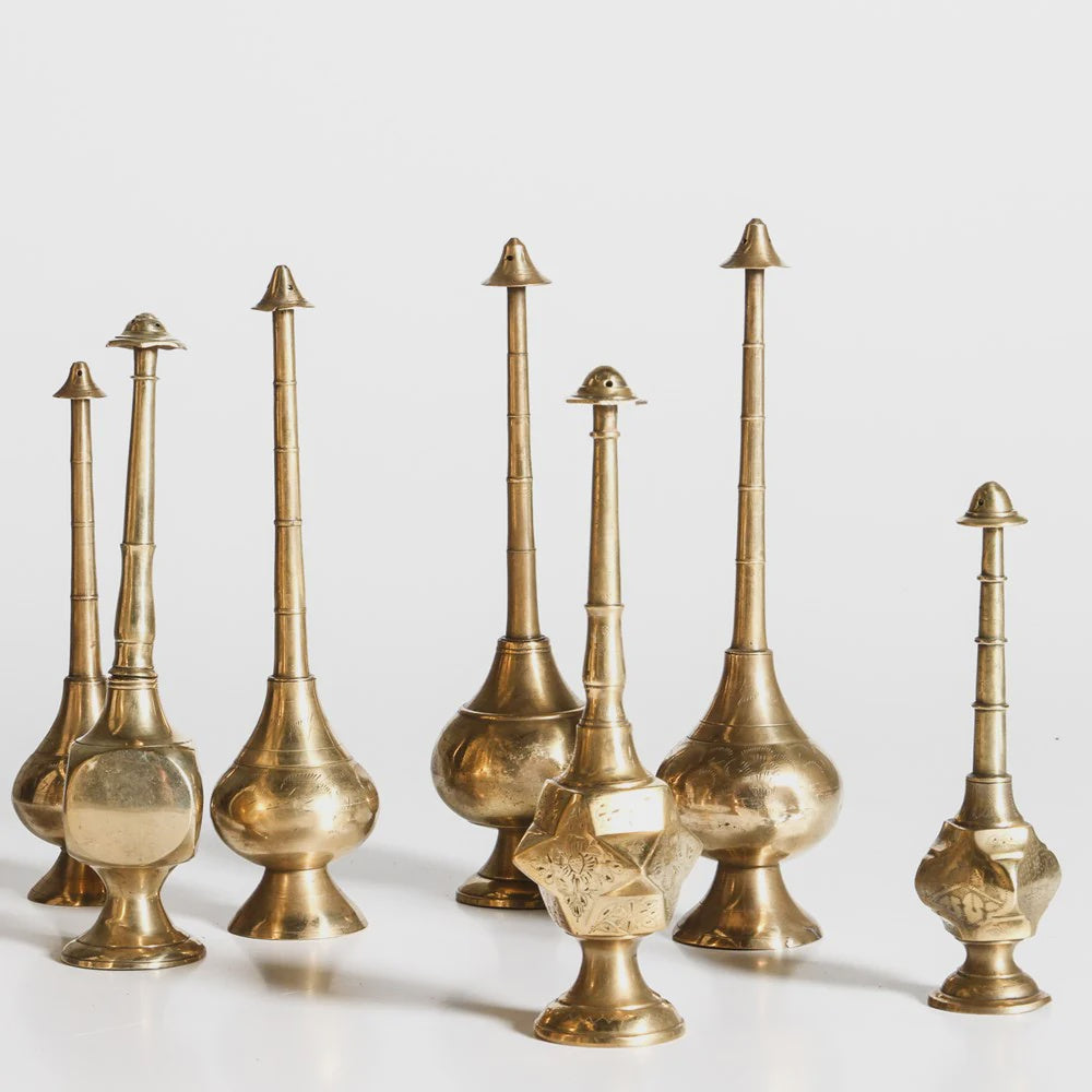 Indian Brass Rose Water Bottle