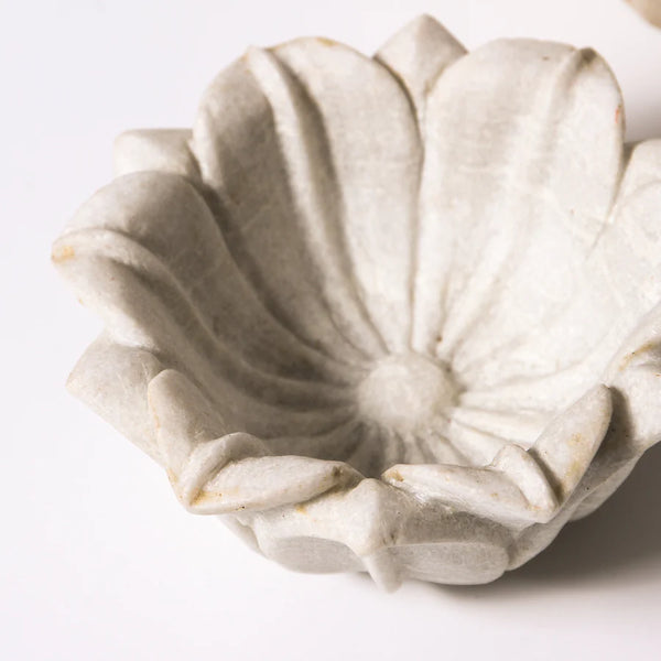 Marble Lotus Leaf Bowl