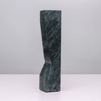 Pilos Taper Candlestand - Green Marble - Tall