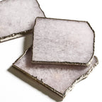 White Quartz Coasters - White Quartz