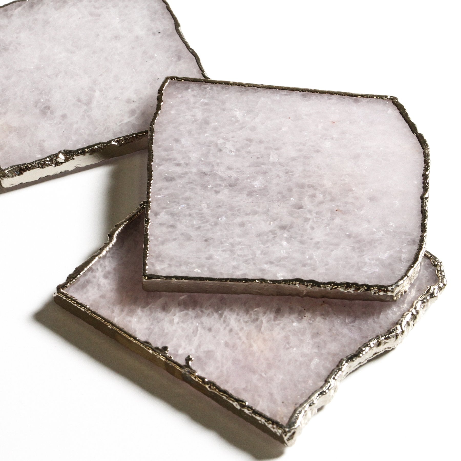 White Quartz Coasters - White Quartz
