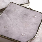 White Quartz Coasters - White Quartz