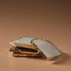 White Quartz Coasters - White Quartz