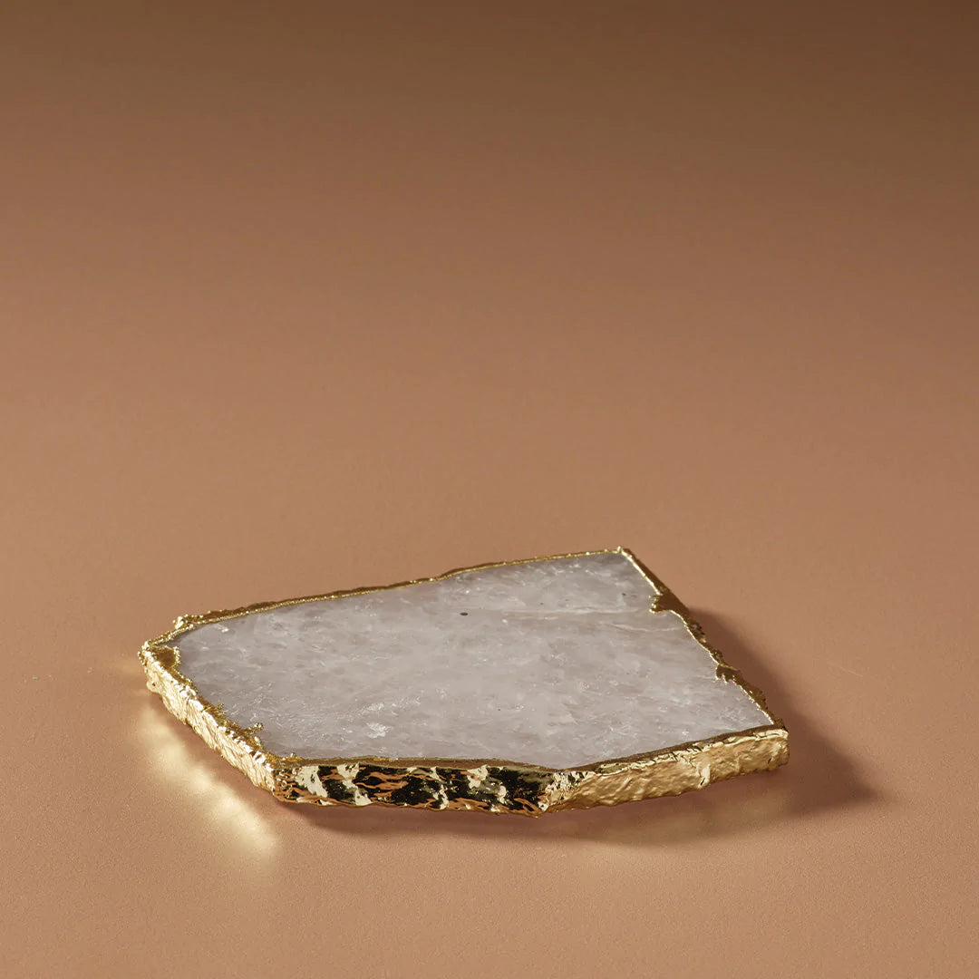 White Quartz Coasters - White Quartz