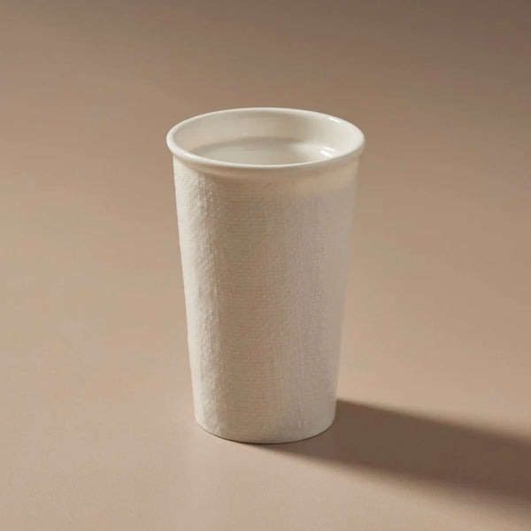 It's a Keeper Ceramic Cup - White Linen