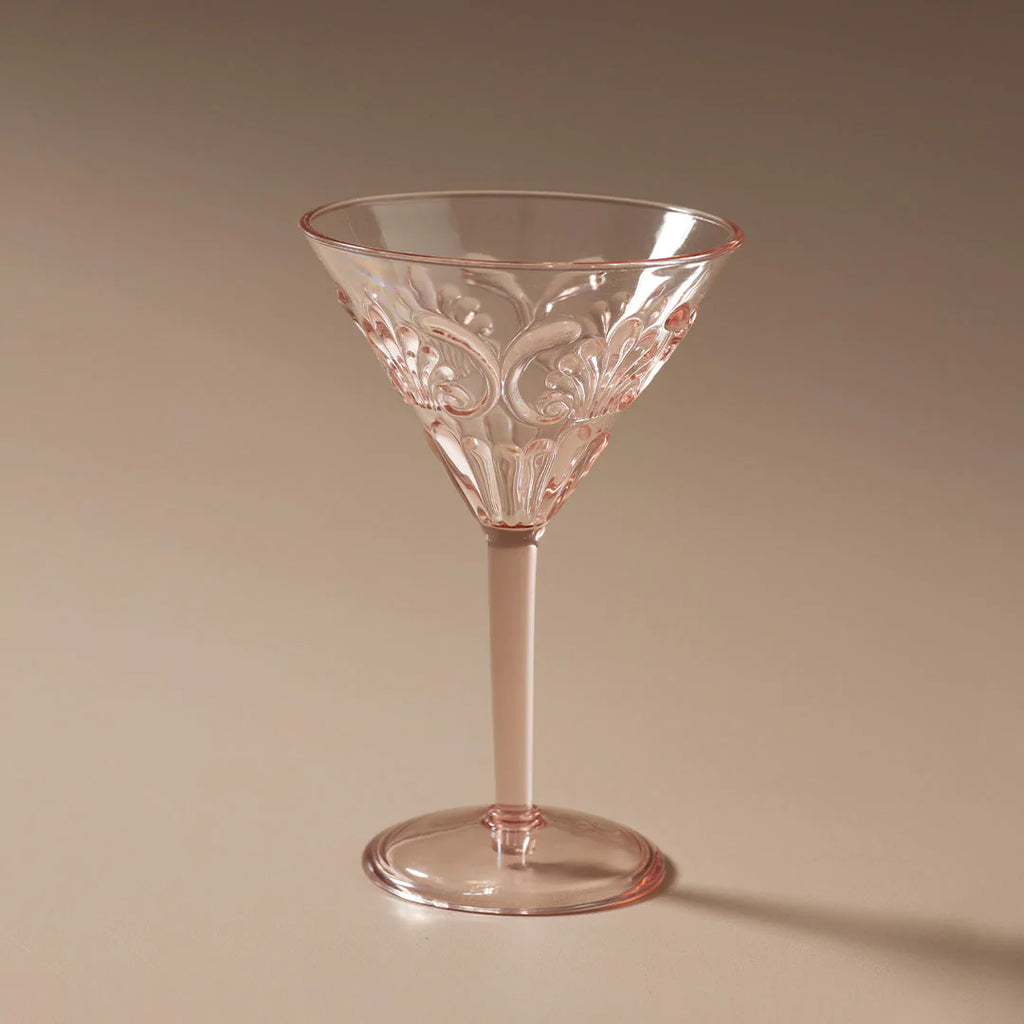 Flemington Acrylic Martini Glass - Pale Pink