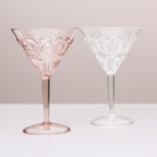 Flemington Acrylic Martini Glass - Pale Pink