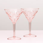 Flemington Acrylic Martini Glass - Pale Pink