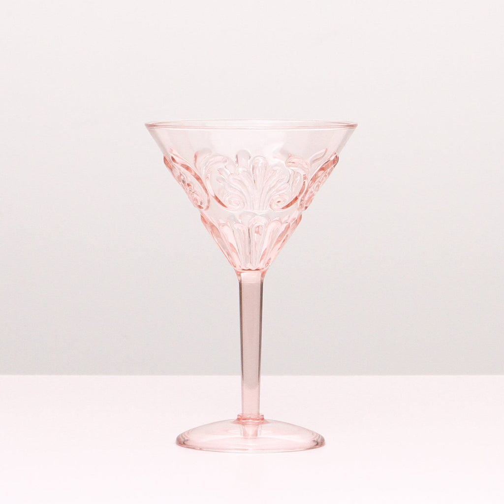 Flemington Acrylic Martini Glass - Pale Pink