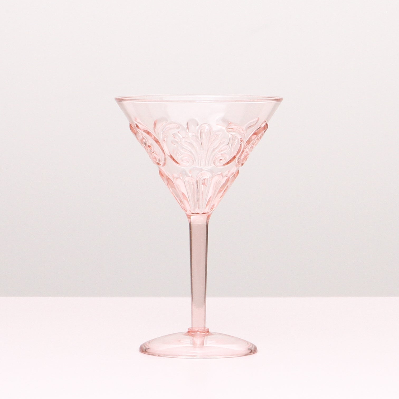 Flemington Acrylic Martini Glass - Pale Pink