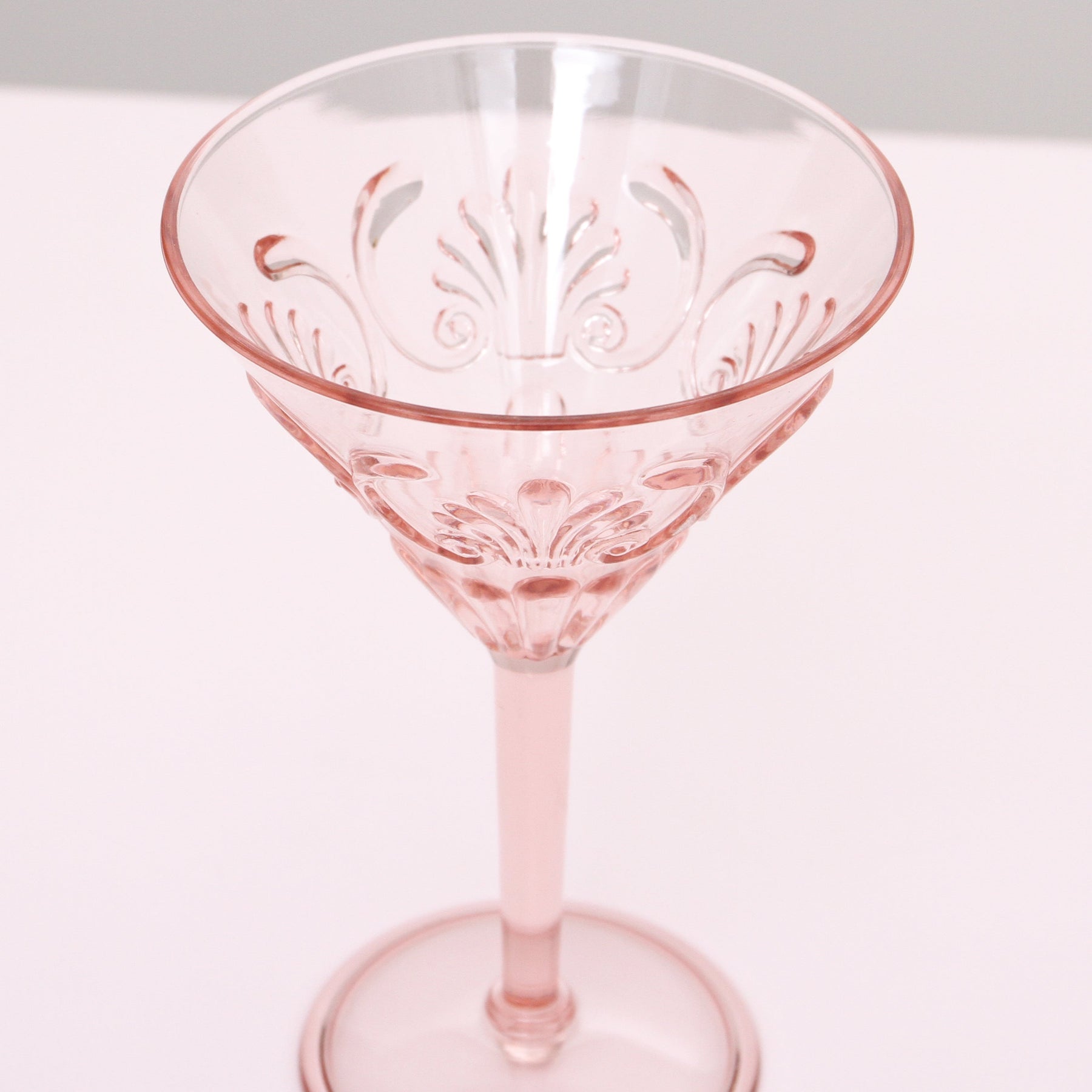 Flemington Acrylic Martini Glass - Pale Pink