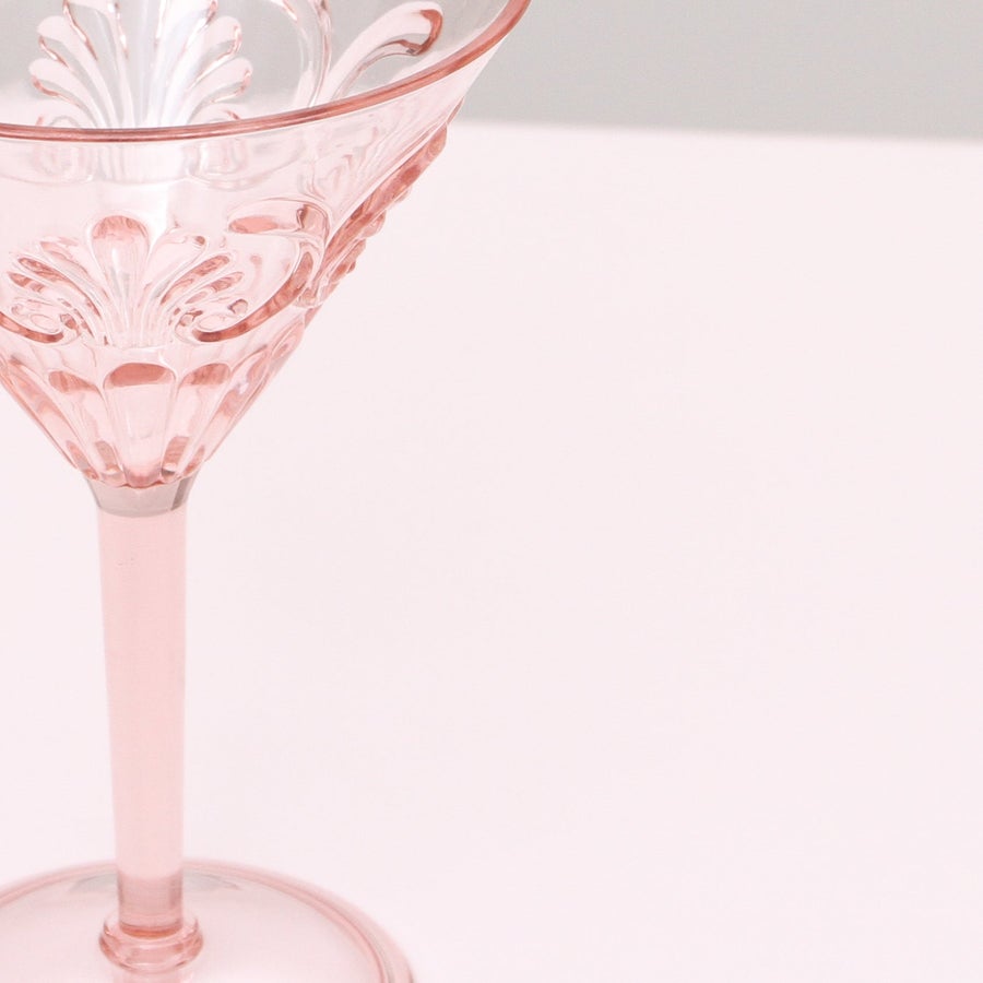 Flemington Acrylic Martini Glass - Pale Pink