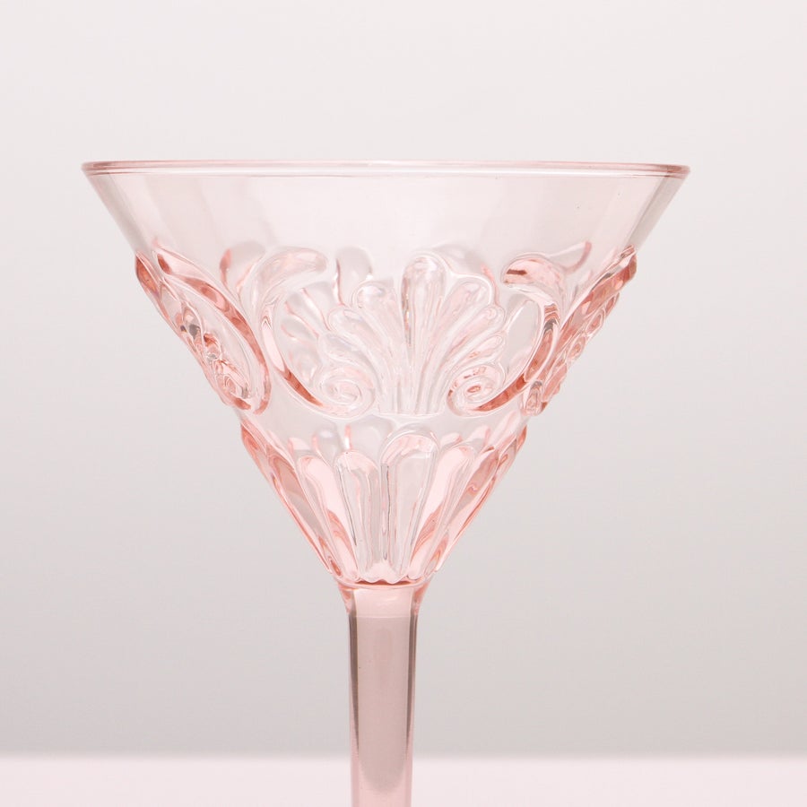 Flemington Acrylic Martini Glass - Pale Pink