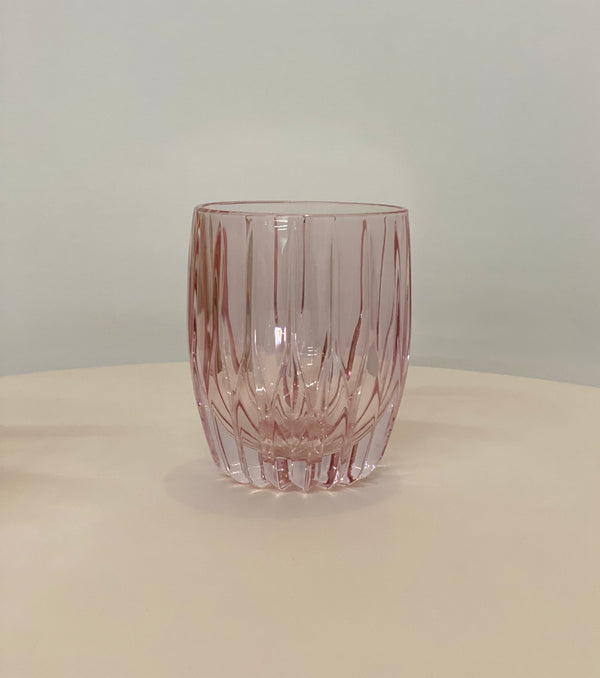 Pink Set Of Two Small Tumbler Glass