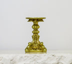 Gold Resin Pillar Candle Stand | Small