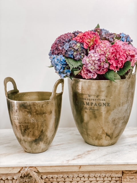 Wine Bucket Burnt Pewter - Large