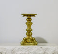 Gold Resin Pillar Candle Stand | Large