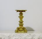 Gold Resin Pillar Candle Stand | Large