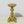 Gold Resin Pillar Candle Stand | Large