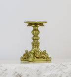 Gold Resin Pillar Candle Stand | Small