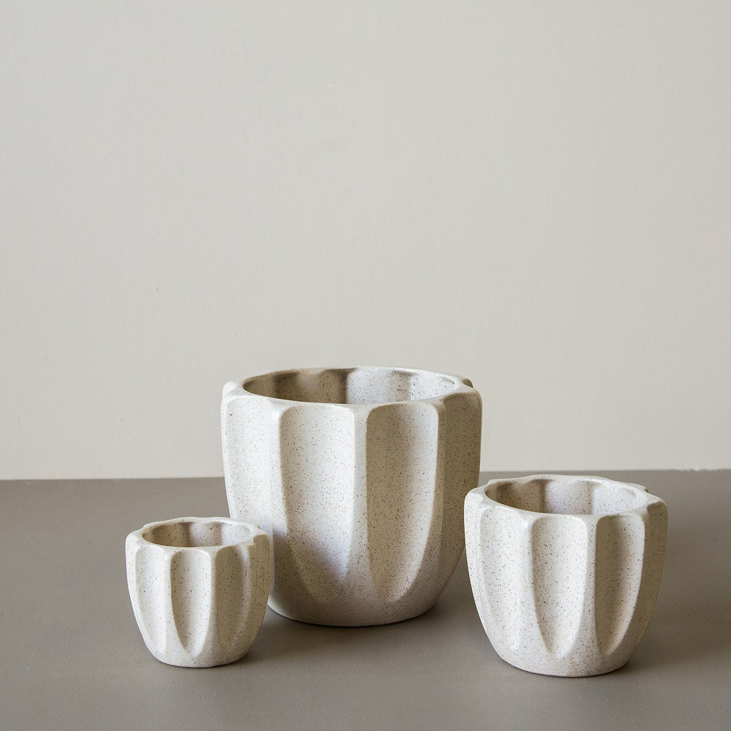 Jean Pot - Speckle Cream - Medium