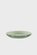 Green Set Of Two Glass Fruit Plate
