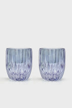 Blue Set Of Two Small Tumbler Glass