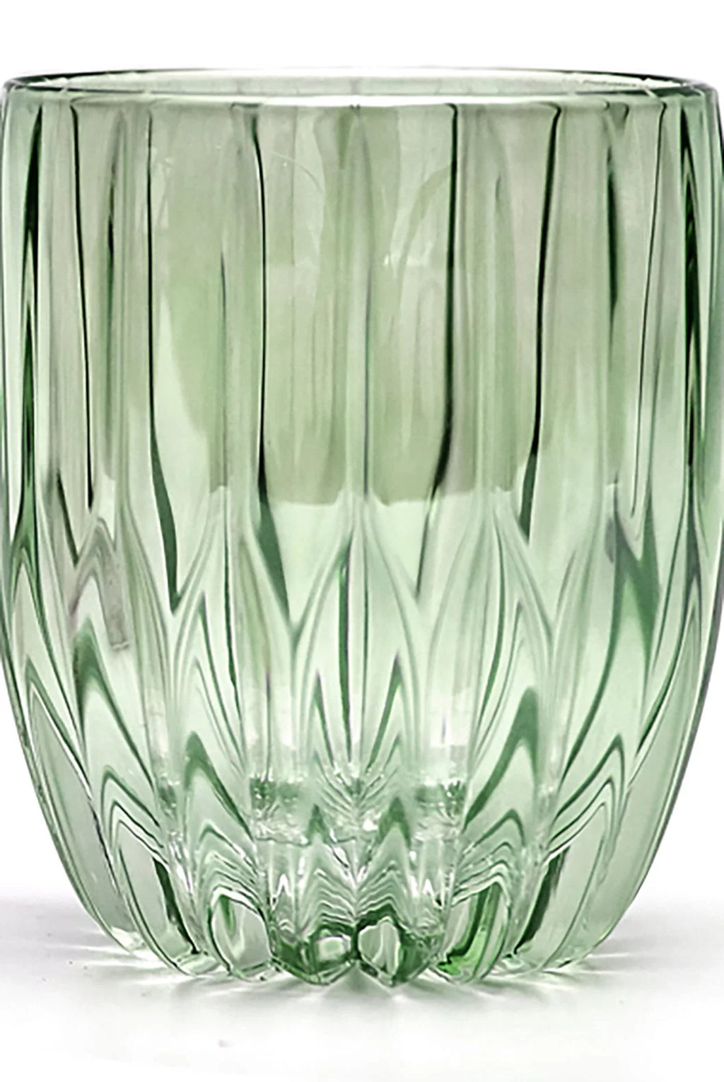 Green Set Of Two Small Tumbler Glass