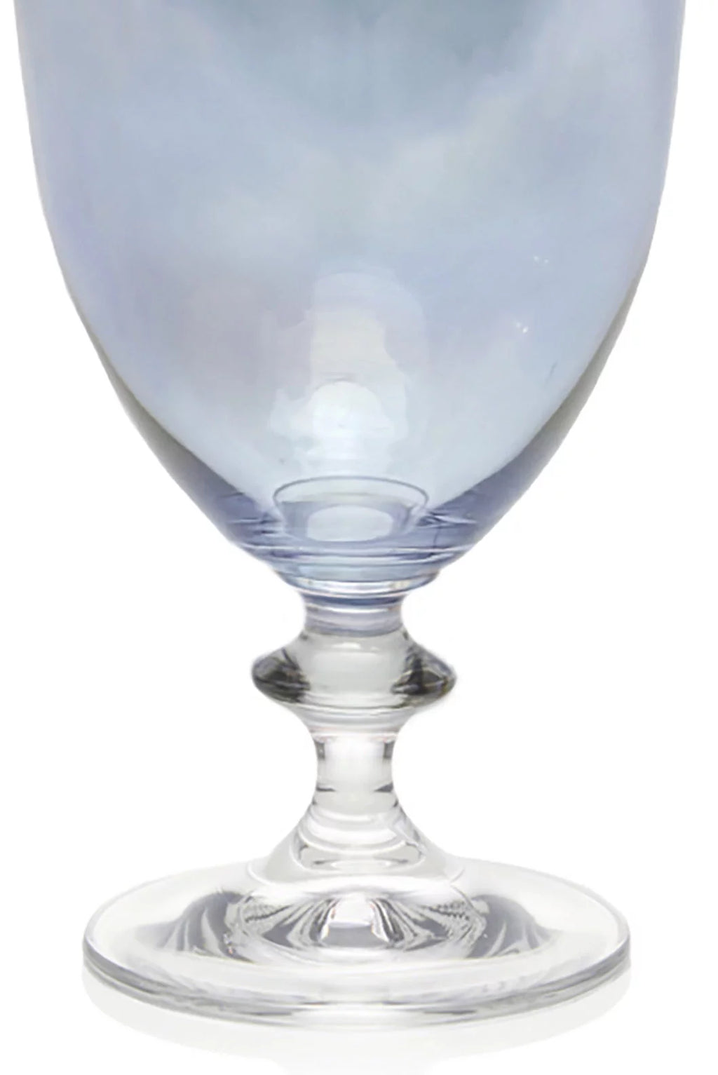 Blue Set Of Two Rosy Wine Glass
