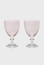 Pink Set Of Two Rosy Wine Glass