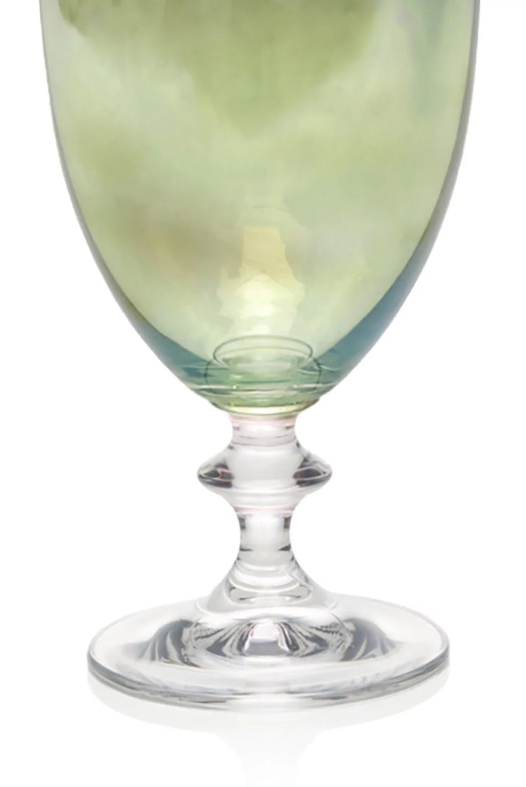 Green Set Of Two Rosy Wine Glass